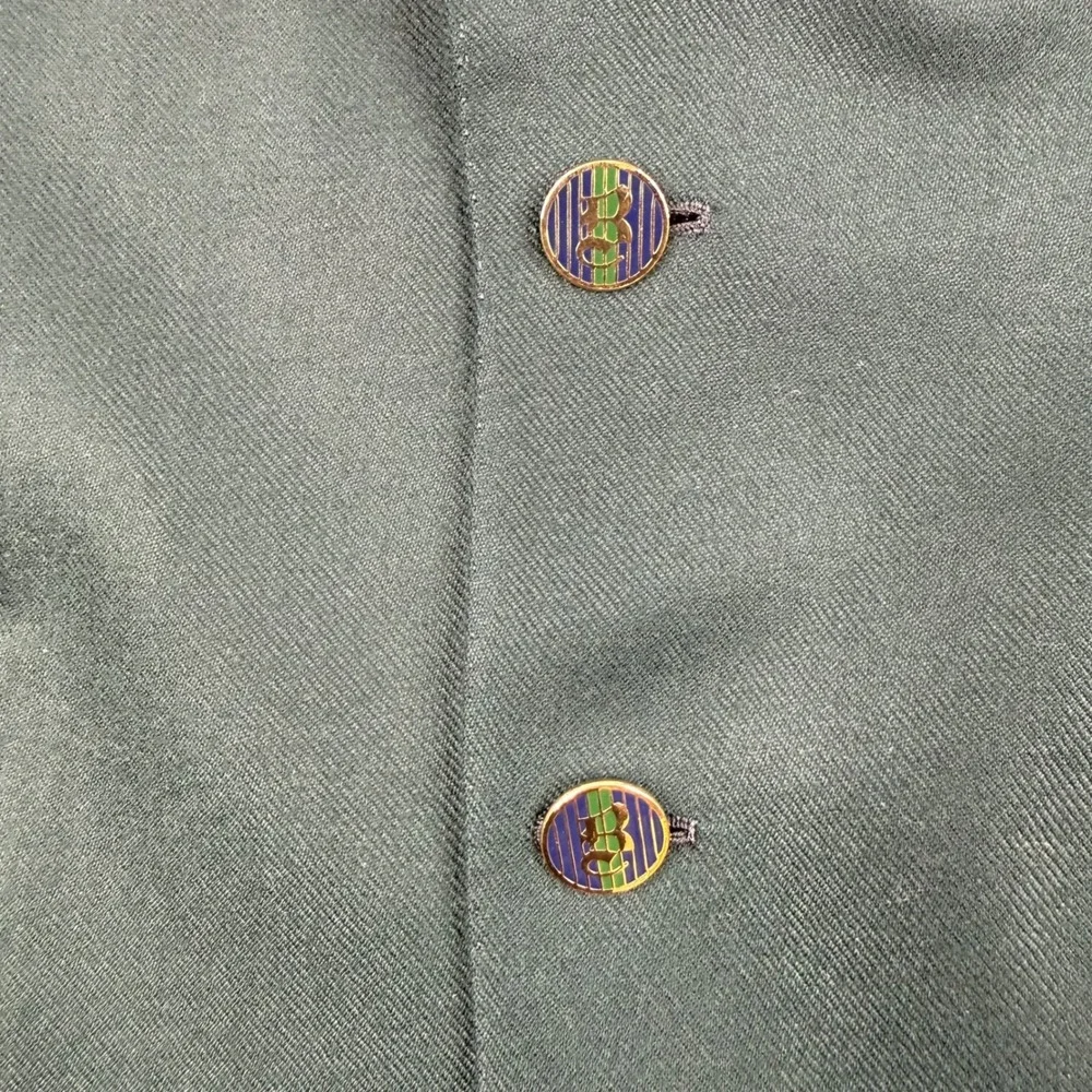 Vintage Brioni Blazer Mens 40 Green 100% Cashmere Cuzzens Sport‎ Coat Italy